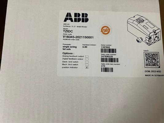 ABB V18345 موقعیت دهنده شیر با خروجی 4-20mA IP67