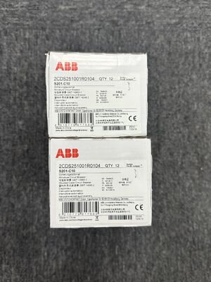 ABB S201-C10 قطع کننده مدار کوچک با قابلیت اطمینان بالا برای محافظت از ولتاژ پایین