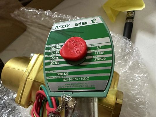 8344G074 110V Emerson ASCO Solenoid Valve 4 Way 1/2 "NPT بدن مسوول تک تک