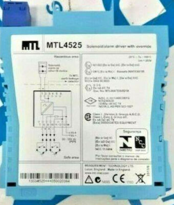 MTL4525 دستگاه های MTL راننده سیلانوئید هشدار MTL4500 سری MTL5500