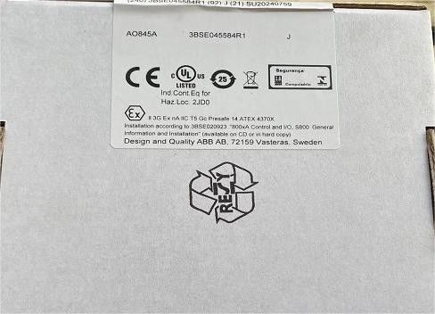 ABB AO845A 3BSE045584R1 خروجی آنالوگ اضافی یا تک 4..20ma