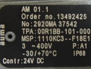 کنترل های AUMA ACTUATOR AM 01.1 AM 02.1 قطعات AUMA ACTUATOR برای کنترل ACTUATORهای چند دور