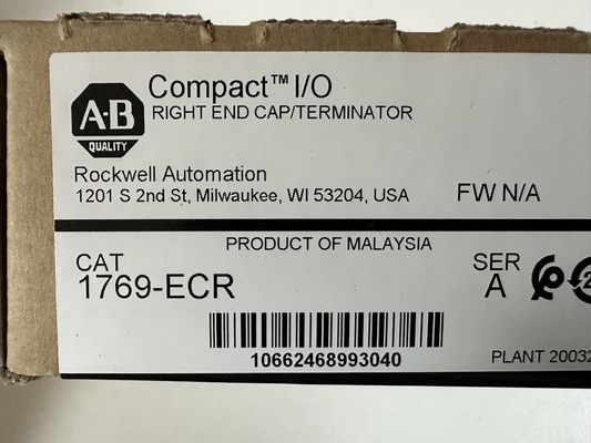 1769-ECR ALLEN BRADLEY محصولات PLC CompactLogix کلاه راست پای