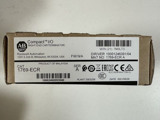 1769-ECR ALLEN BRADLEY محصولات PLC CompactLogix کلاه راست پای