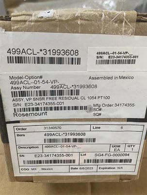 حسگرهای PH Emerson Rosemount 499ACL-01-54-VP 499ACL حسگر کلور آزاد