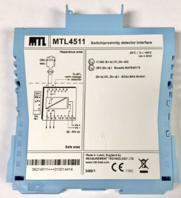 MTL4511 MTL Instruments Switch/Proximity Detector Interface 1-channel، با تشخیص خط خطا