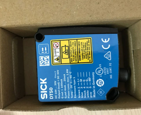 SICK DT50-P1113 حسگرهای فاصله لیزری نمایشگر LC Dx50، 2 X LED