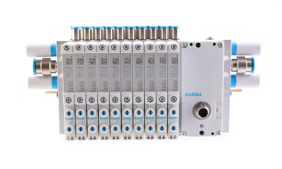 VTUG فستو Valve manifold با اتصال چند پین یا اتصال fieldbus VTUG-14-VRPT-B1T-Q12B-UB-Q6SU-24K+TTSC