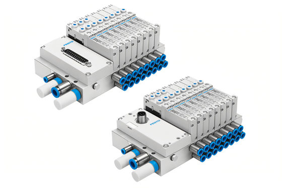 Festo VTUG-10-VRPT-B1T-Q10B-UB-QH6SU-16K+TTSC VTUG دسته بندی دریچه با پلاگین چند پین یا اتصال بس میدان
