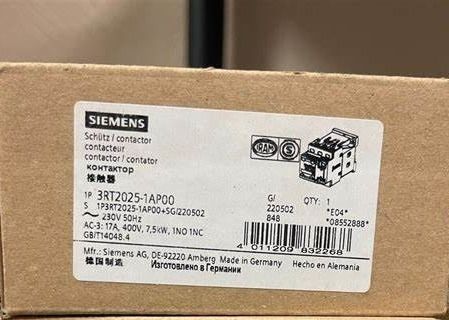 سیمنز 3RT2035-1AP00 تماسگر با 1 NO 1 NC تماس های کمکی پیچ ترمینال اندازه S2 6.6W در AC در حالت کار گرم