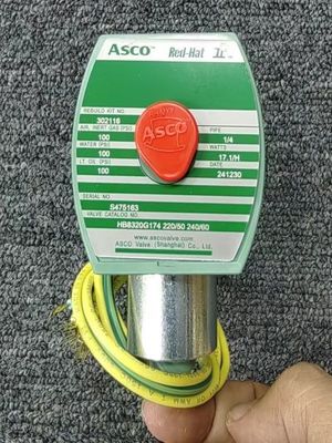24 VDC درجه بندی منبع ورودی ASCO 8262G262 Red-Hat II دریچه های الکتروسیستم کار مستقیم نوع اجرای الکتروسیستم