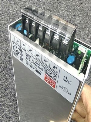 متوسط HRP-450-48 48Vdc 9.5A منبع برق PFC 8 خروجی آنالوگ فشرده 100 میلی متر × 100 میلی متر × 100 میلی متر اندازه