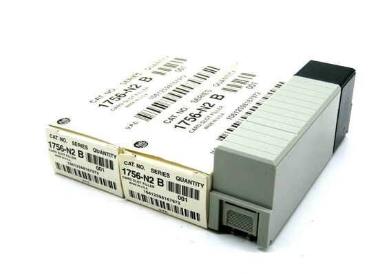 ALLEN BRADLEY 1756-N2 ماژول پرکننده دو قطعه ای با کدگذاری ولتاژ ورودی 768-32V و محدوده فرکانس ورودی 47-63 هرتز
