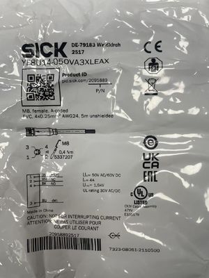 SICK YF8U14-050VA3XLEAX کابل سنسور/اکتور