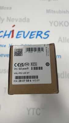 پریز محافظتی ولتاژ بالا Phoenix VAL-MS 120 ST نوع 2 ولتاژ مدار باز -21 تا -24 ولت DC، گزینه طول بدون رزوه 0 میلی‌متر