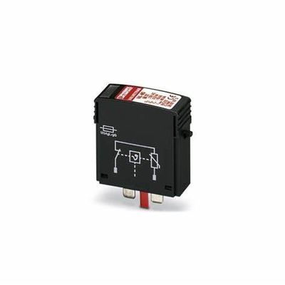 پریز محافظتی ولتاژ بالا Phoenix VAL-MS 120 ST نوع 2 ولتاژ مدار باز -21 تا -24 ولت DC، گزینه طول بدون رزوه 0 میلی‌متر