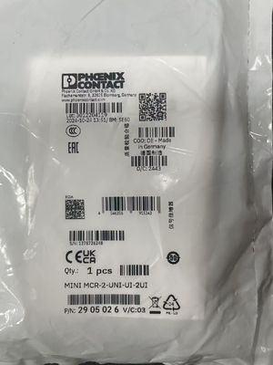 تقویت کننده سیگنال Phoenix MINI MCR-2-UNI-UI-2UI با فشار راهنما 1.5 ... 8 بار نوع پورت محصول G1/8
