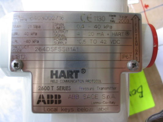 فرستنده فشار ABB 264DSFSSB1A1 سری T 2600، نصب NAMUR و فناوری FDI-/FDT برای کنترل بهینه فرآیند