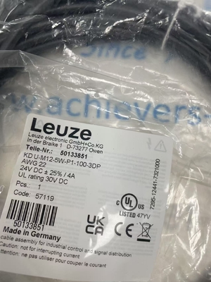 کابل اتصال Leuze KD U-M12-5W-P1-100-3DP