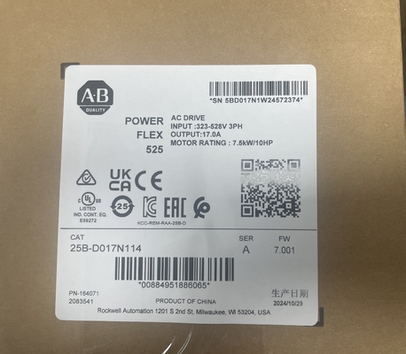 درایو فرکانس متغیر قابل تنظیم Allen-Bradley 25B-D017N114