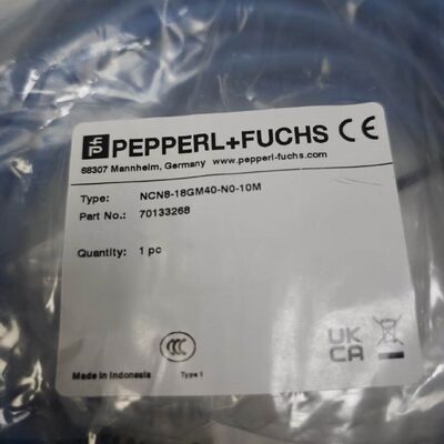 Pepperl+Fuchs NCN8-18GM40-N0-10M Non-Flush Inductive Proximity Sensor 10m Fixed Cable