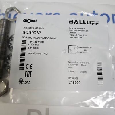 BALLUFF BCS M12T4D2-PSM40C-S04G حسگر نزدیکی ظرفیت