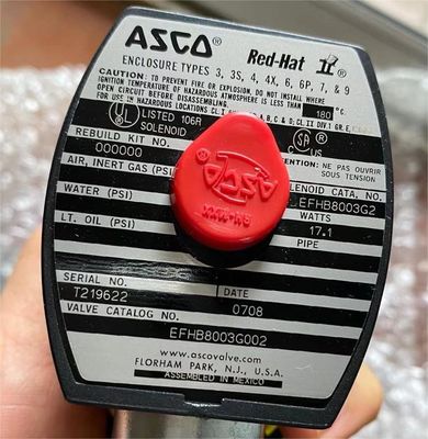 EFHB8003G002 NUMATICS Emerson ASCO شیر سولینوئید با جریان بالا