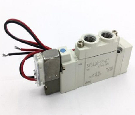 SMC SY5120-5G-01 شیر، Sol، SY5000 SOL/VALVE، RUBBER SEAL ولتاژ نامی 24 VDC
