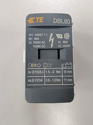 اتصال TE / Entrelec DBL80 بلوک های توزیع برق خطی خطا 0.1٪ فرکانس سوئیچ ≤ 10 هرتز استاندارد صنعت