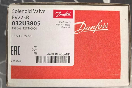 دریچه سولینوئید دانفوس، EV225B، عملکرد: NC، G، 1/2, 3 m3/h، PTFE 032U3805