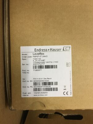 فرستنده سطح رادار موج هدایت شونده E+H FMP57-2TLM4/0 Leveflex